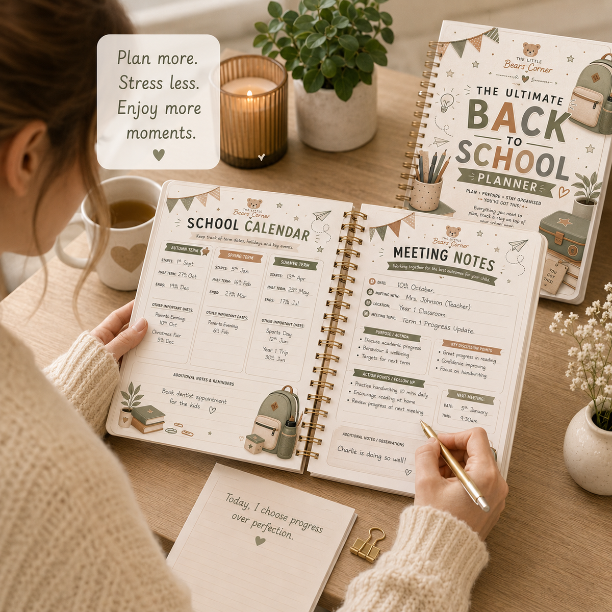 Parents Back To School Planner