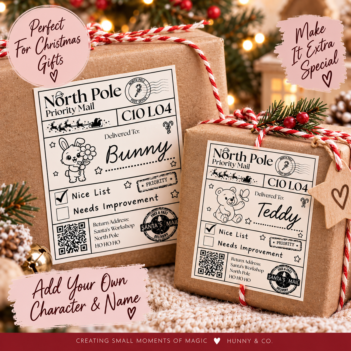 Editable Christmas Label