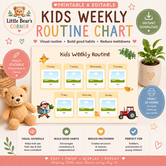 Kids Weekly Routine Planner