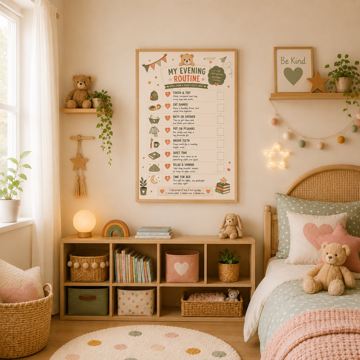 Children’s Evening Routine Poster