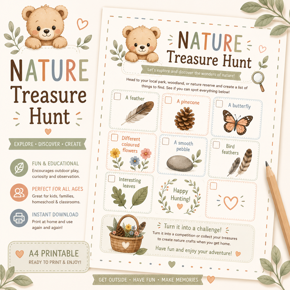 Nature Hunt Printable