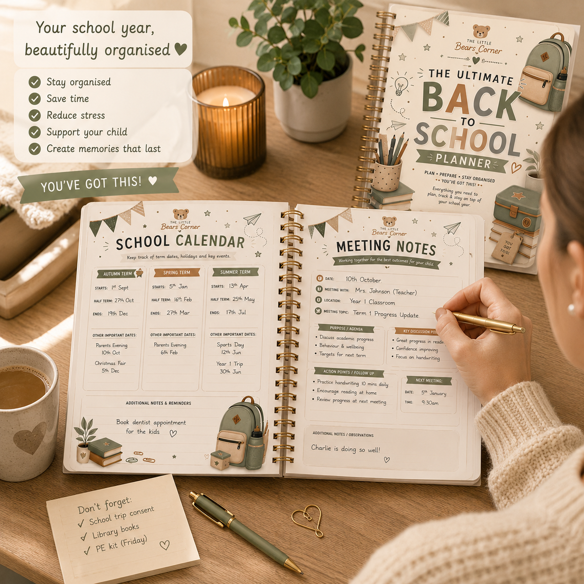 Parents Back To School Planner