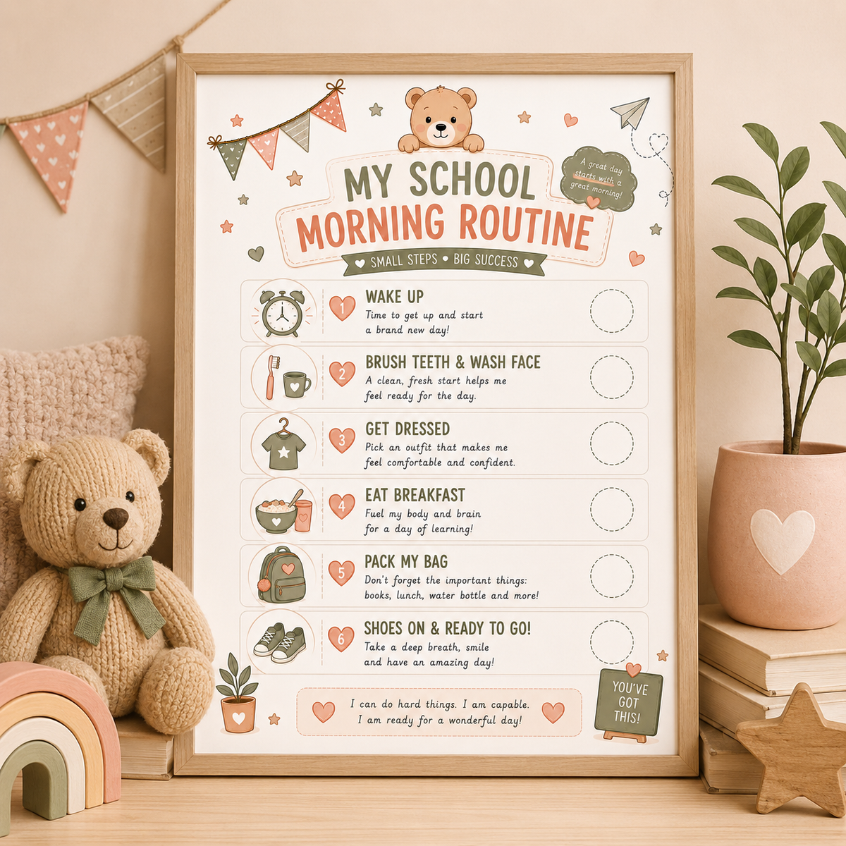 Morning Routine Poster