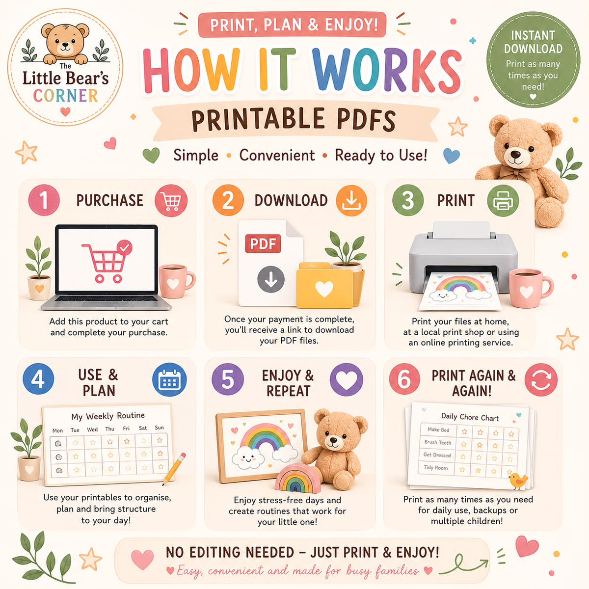 Children’s Back To School Planner