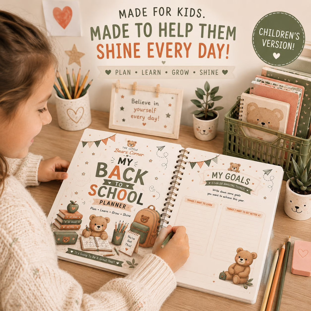 Children’s Back To School Planner
