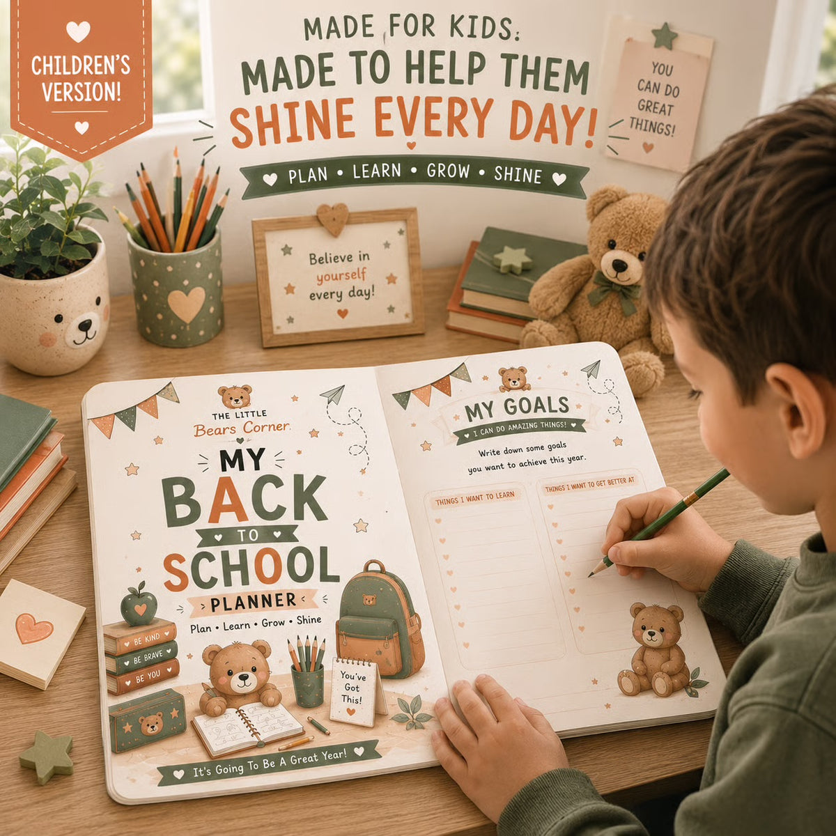 Children’s Back To School Planner